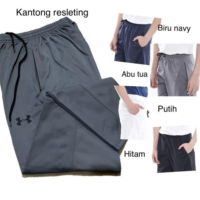 Celana Training Panjang Kantong Resleting / Celana Panjang Ua01
