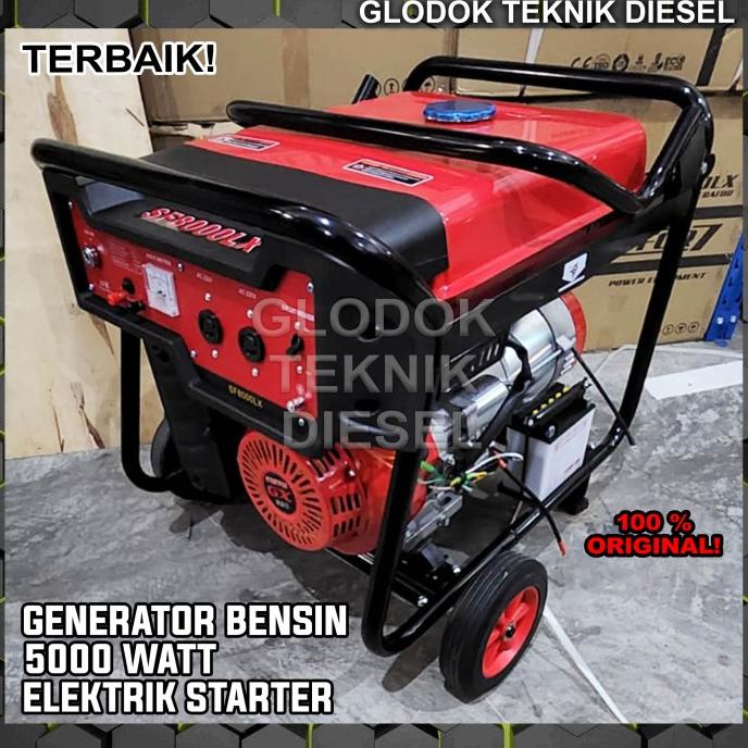 Genset Bensin 5000 Watt / Generator Listrik Kualitas Terbaik