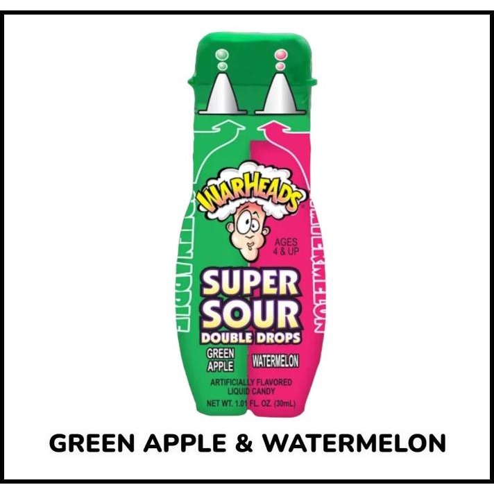 

Warheads Super Sour Double Drops Liquid Candy 30 Ml