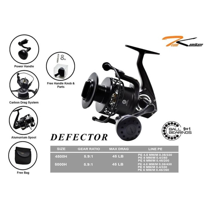 Terlaris Reel Kamikaze Defector 5000 H