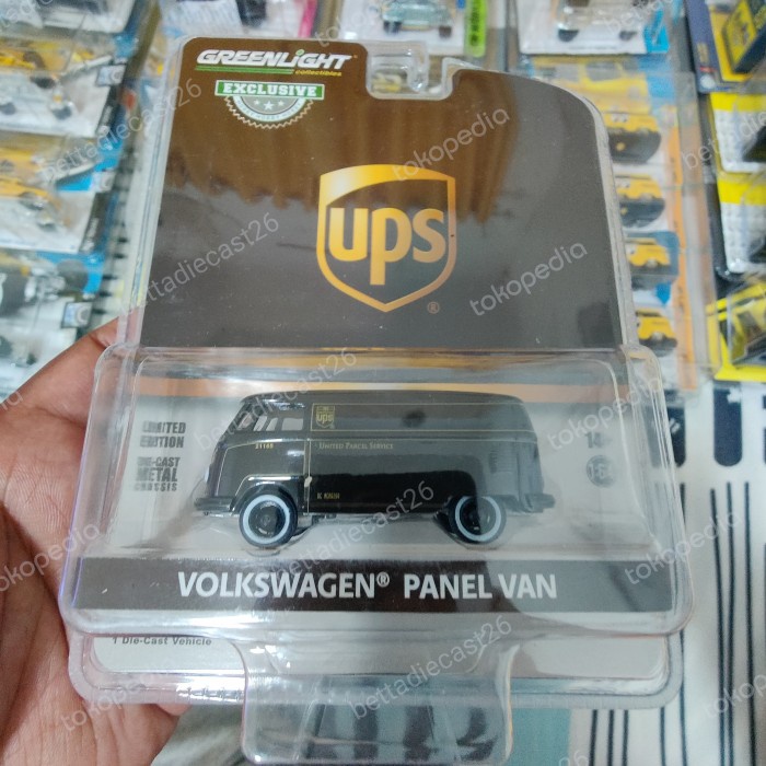 DISKON SPESIAL GREENLIGHT UPS VW VOLKSWAGEN T1 PANEL VAN HITAM BLACK TERLARIS