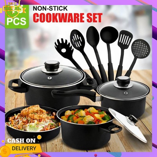 Panci Set Isi 5 Pcs Anti Lengket Promo 3 In 1 Stainless Tebal Murah Paanci Supra Terbaru Pani Tutup 