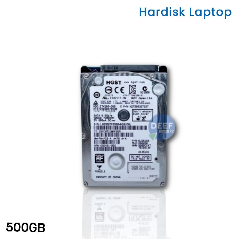 Hardisk Laptop 500GB Hitachi 2.5 Sata New