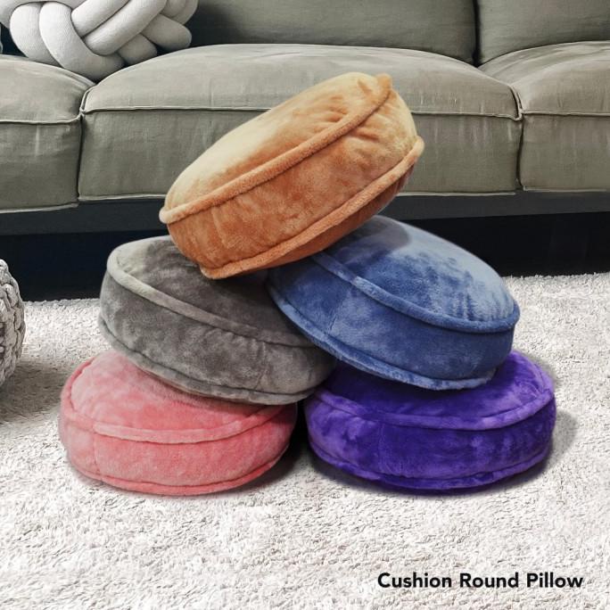 New King Rabbit Floor Cushion Round / Bantal Duduk 45X20 Cm - 5 Colors Original