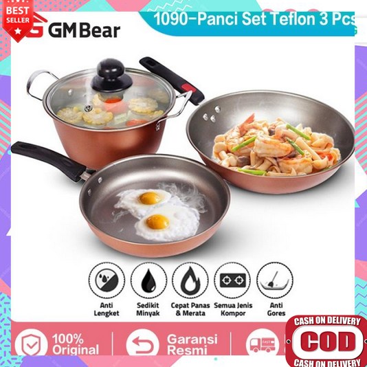 Panci Set Isi 5 Pcs Anti Lengket Promo 3 In 1 Stainless Tebal Murah Psnci Jawa Pani Enamel Serbaguna