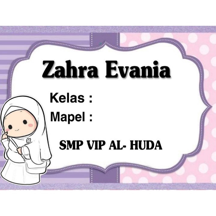 

HBPQ9231 Terbaru 3.3 ( ISI 50 PCS) LABEL BUKU SEKOLAH ANAK BISA CUSTOM NAMA