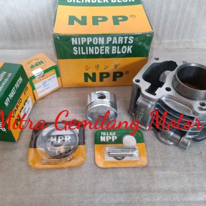 SALE BLOK SEHER HONDA VARIO 110 KARBU MERK NPP SET SAMA PISTON KIT Termurah