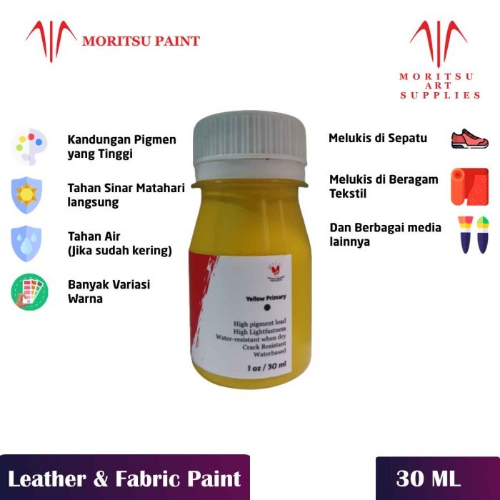 

NA7 MORITSU LEATHER AND FABRIC PAINT PREMIUM - MORITSU CAT SEPATU 30ML I3Y