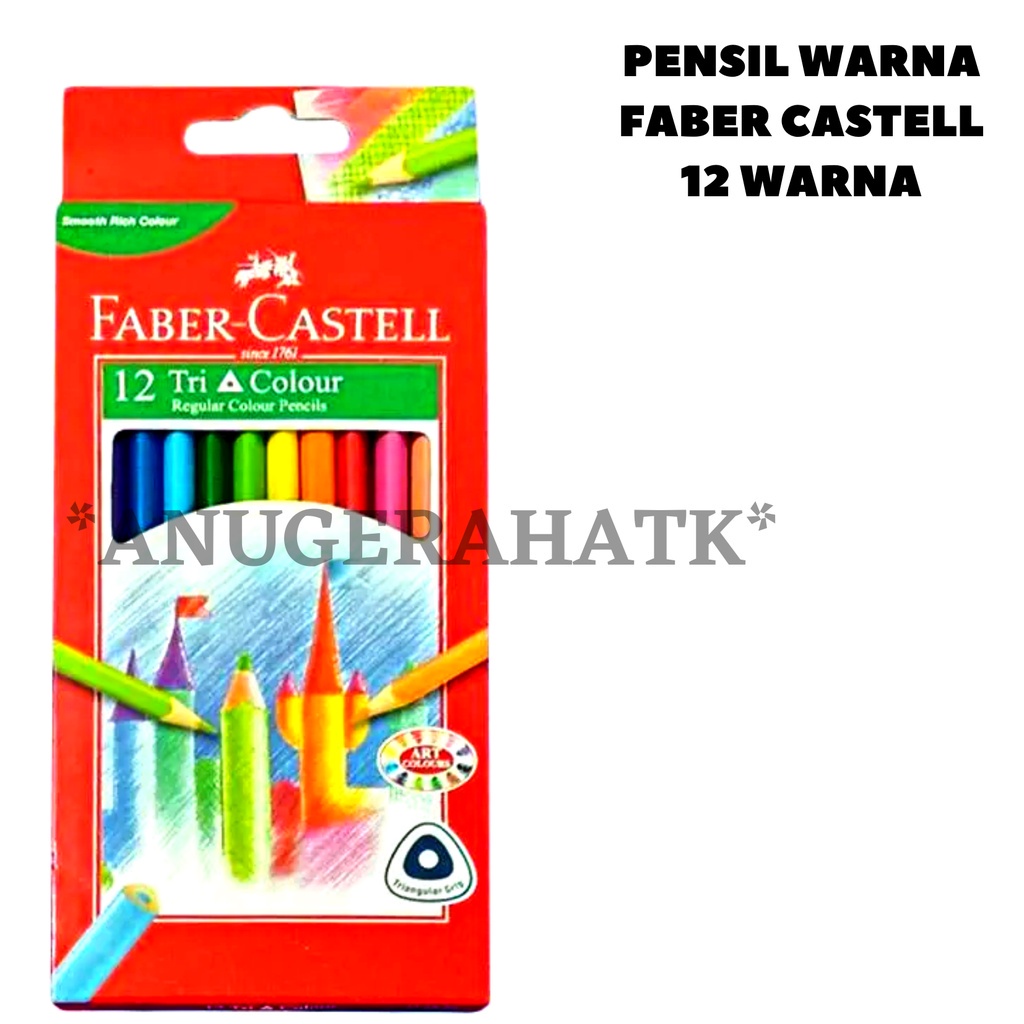 

NFR PENSIL WARNA FABER CASTEL 12C TRIANGULAR (PANJANG) YSZ