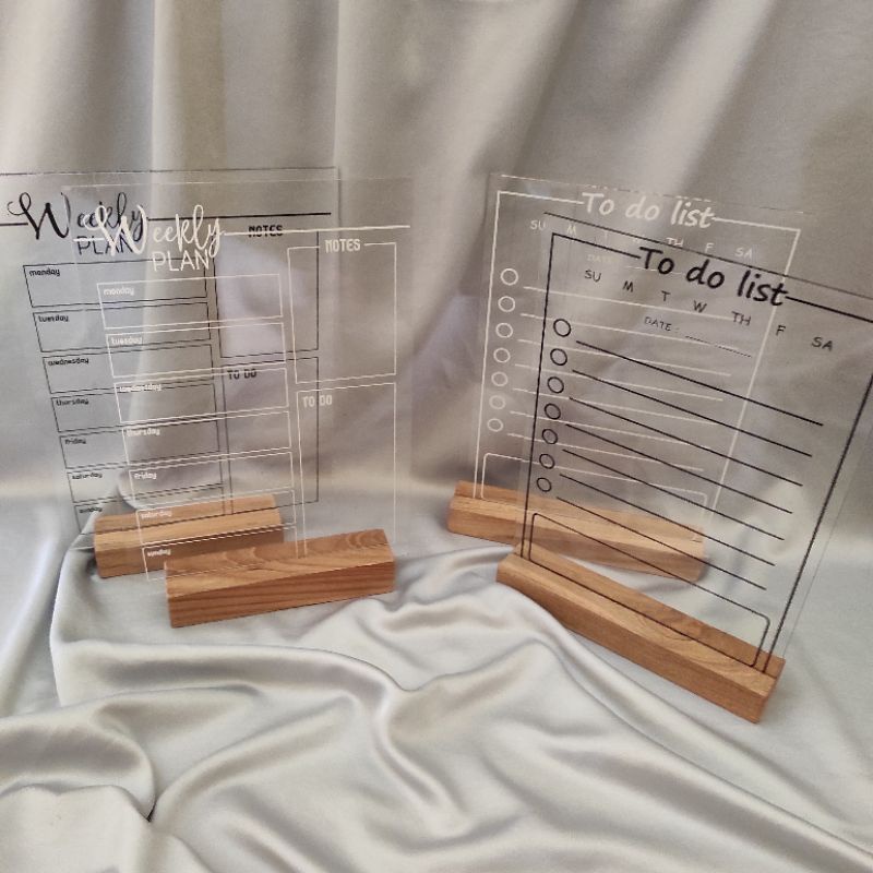 

LZN ACRYLIC PLANNER A5 TO DO LIST AKRILIK PLANNER ACRYLIC WEEKLY MONTHLY ACRYLIC AESTHETIC AKRILIK