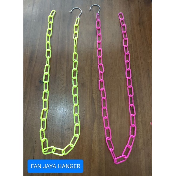 Rantai Plastik Gantungan Baju/Hanger rantai Plastik gantungan baju