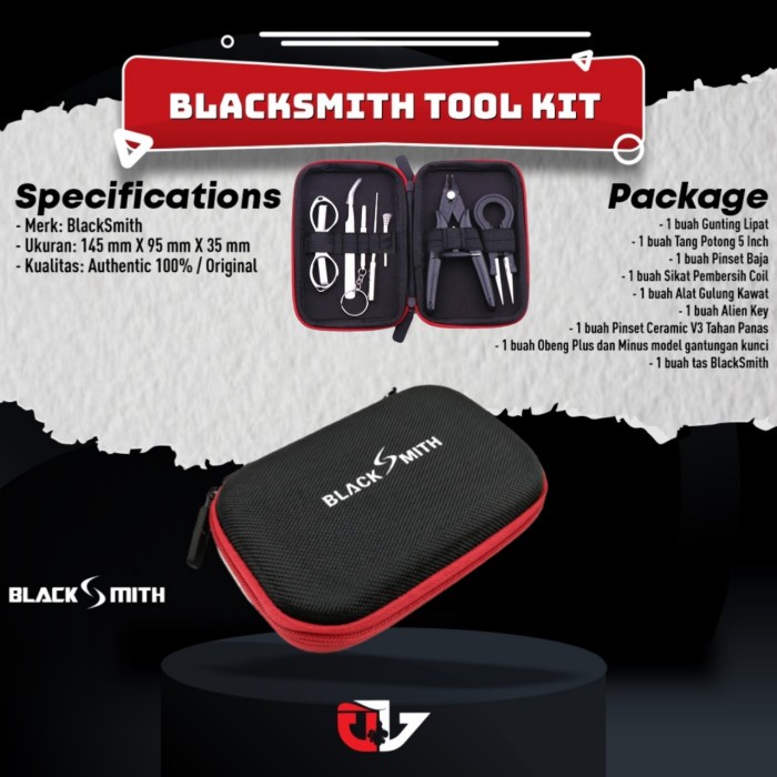 Terlaris Black Smith Toolkit Coil / Backsmith Toll Kit