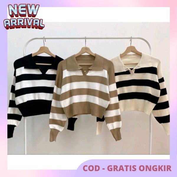 Suiter Kekinian Top Wanita Outerwear Atasan Sweeter Premium Sweter Atasan Sweter Cropee Cute Baju Ha