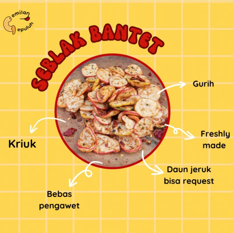 

KERUPUK SEBLAK BANTET POUCH 70 GR