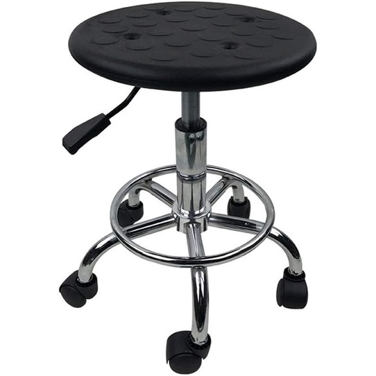 Kursi Bar Cafe Kursi Cafe Bar Stool Kursi Mini Bar Bulat Dengan Roda Warna Hitam