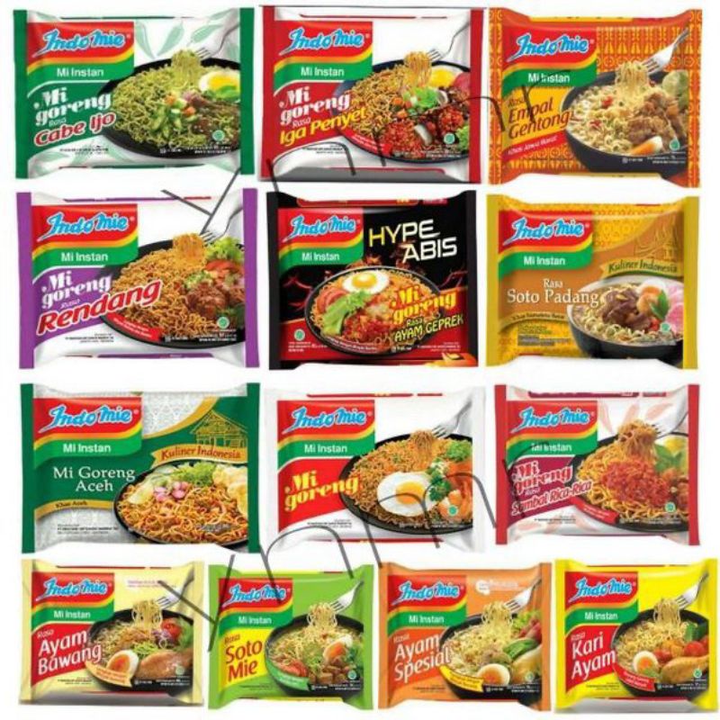 

Indomie Mie Instan All Varian Goreng dan Kuah