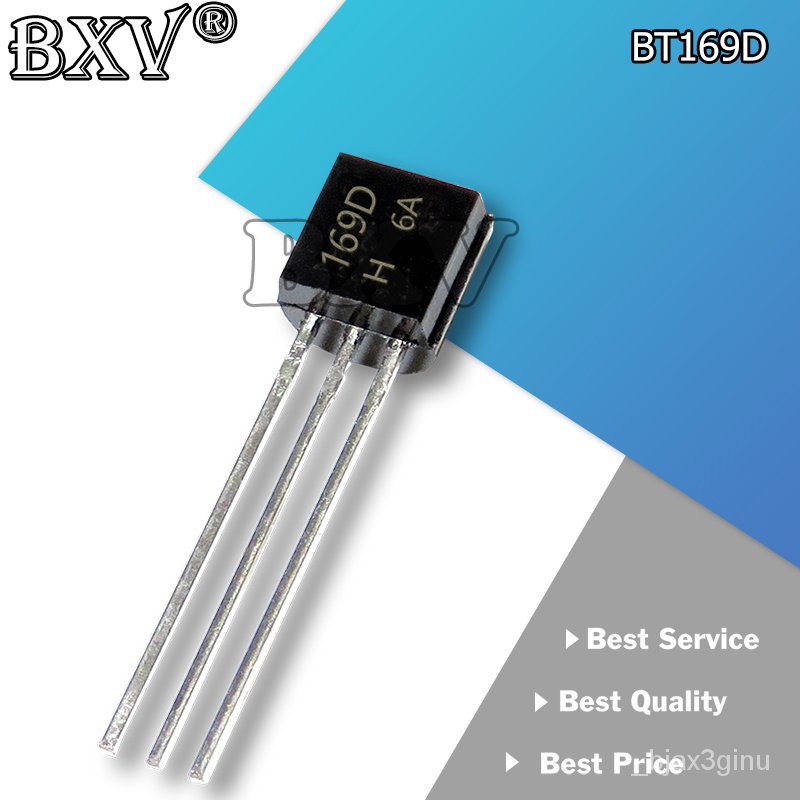 ✅&100PCS/LOT BT169D BT169 TO-92 Triacs Thyristor SCR 400V 9A 3-Pin SPT New And Original