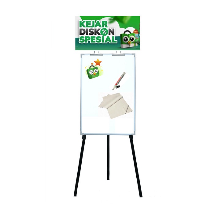 

Best Seller Flipchart Sakana 70 X 100 Cm / Papan Tulis Kaki 3 Flip Chart 70X100 Cm