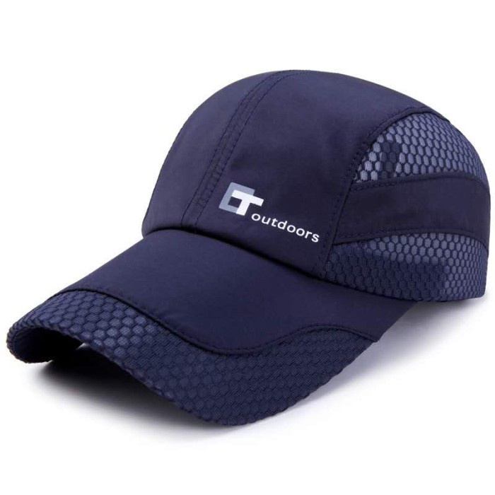 Topi Topi Baseball Cap Outdoor Quick Dry Olahraga Topi Pria Wanita Trend - OUTDOOR NAVY(U4L2) Topito