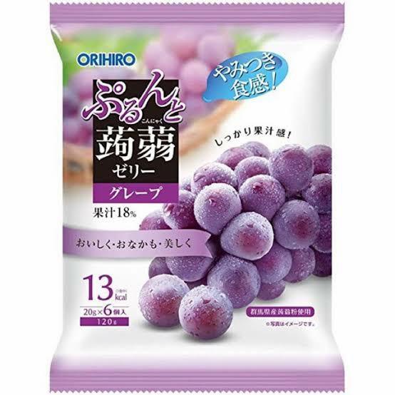 

[120gr] Orihiro Grape Konjac Jelly isi 6 Pcs - Jelly Rasa Anggur Best Seller