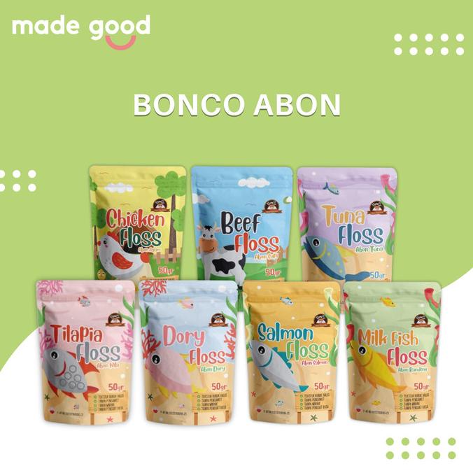 

Bonco Abon Premium No MSG 50gr Sapi Ayam Ikan