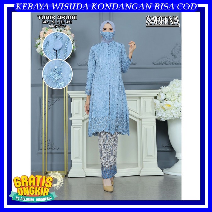 Atasan Brokat Wnita Lamaran Kamis Pahingan Kutubaru Anak Perempuan Lengan Panjang Pendek Baju Lamara