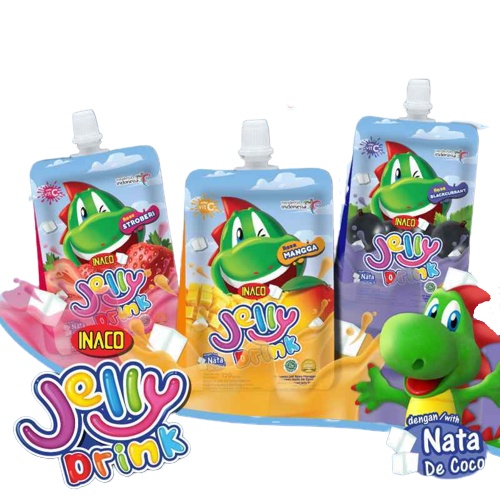 

Inaco Jelly Drink 5 pcs @120gr Aneka Rasa Buah Strawberry Mangga Blackcurrant