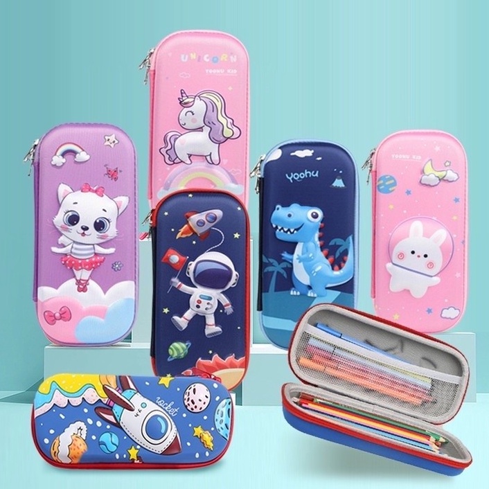 

(WDI ✉㊠] [AGS] Tempat Pensil Anak Sekolah 3D Bahan Eva Anti air - amanaah.!