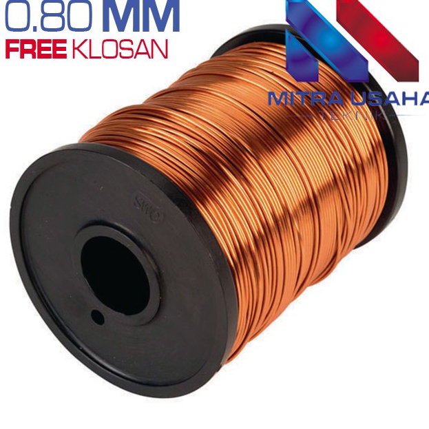 ✶Diskon,,✶ KAWAT TEMBAGA EMAIL 0.80 MM ENAMEL WIRE COOPER GULUNG DINAMO ILMAIL 0.8 0,8 080 0,80