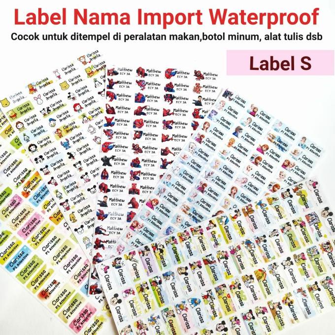 

Sale Cetak Label Nama Import Tahan Air Waterproof