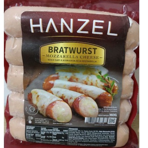 

Hanzel Sosis Bratwurst Mozarella Cheese