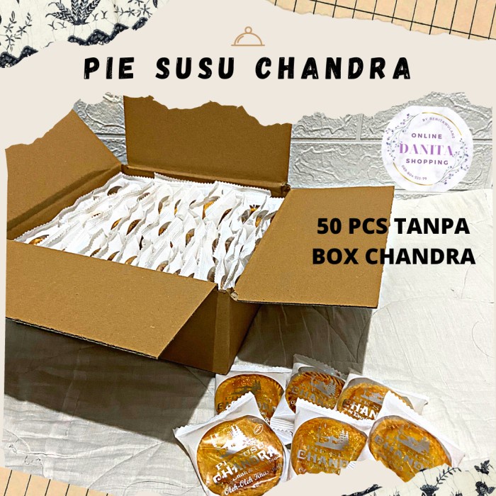 

Terenak Pie Susu Chandra 50 Pcs Tanpa Box Chandra (Packing Kardus)