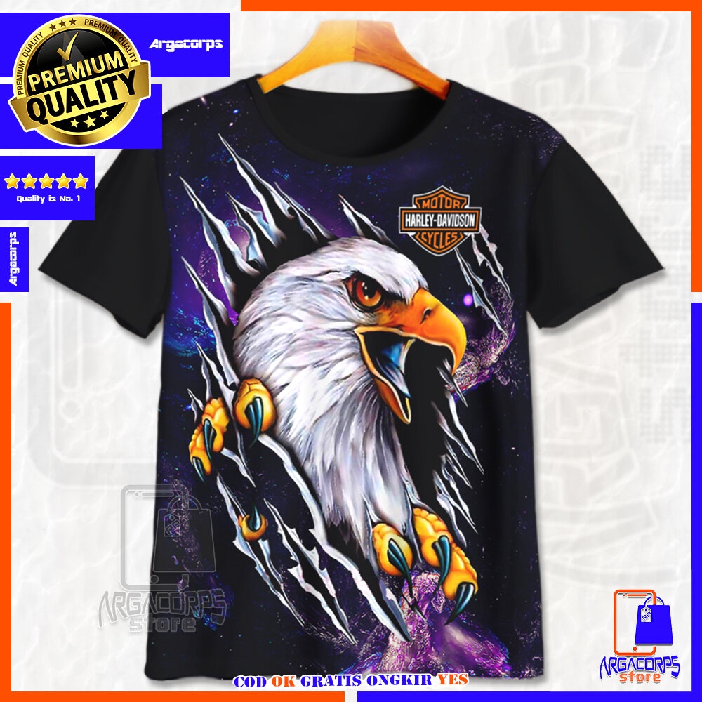 Kaos Anak 3D Baju Anak Burung Elang - Argacorps Store