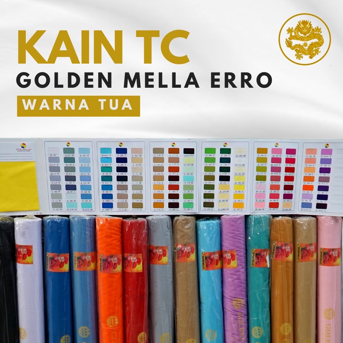 Terlaris Kain Tetoron Tc Golden Mella Roll Tua
