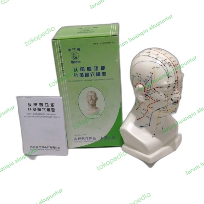 PATUNG KEPALA AKUPUNTUR/ACUPUNTURE/AKUPUNKTUR/MANEKIN HWATO/HWATO
