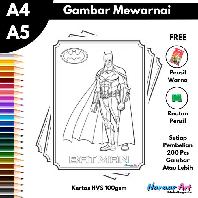 

Gambar Mewarnai Karakter Batman Gambar Sketsa Bukan Buku Supersd Berkualitas