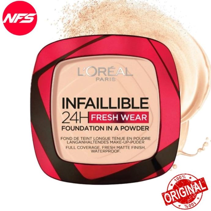 Loreal Infallible Pro-Matte 16HR Makeup Compact Powder-Bedak Original