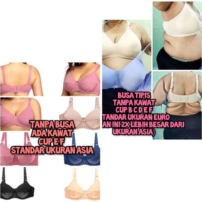 BRA EURO BH JUMBO CUP D E F G SIZE 36 38 40 42 44 46 48 50 52 54