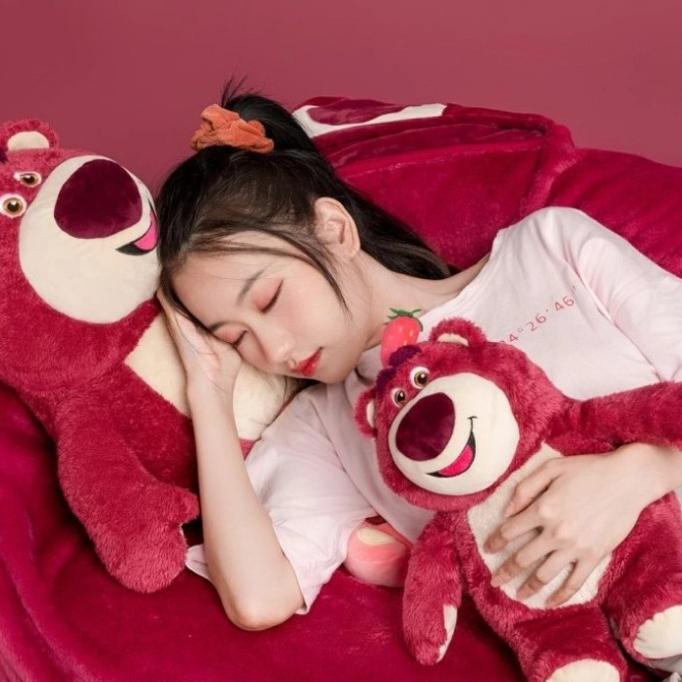 Boneka Lotso Original Miniso - Lotso Strawberry Plush Toy