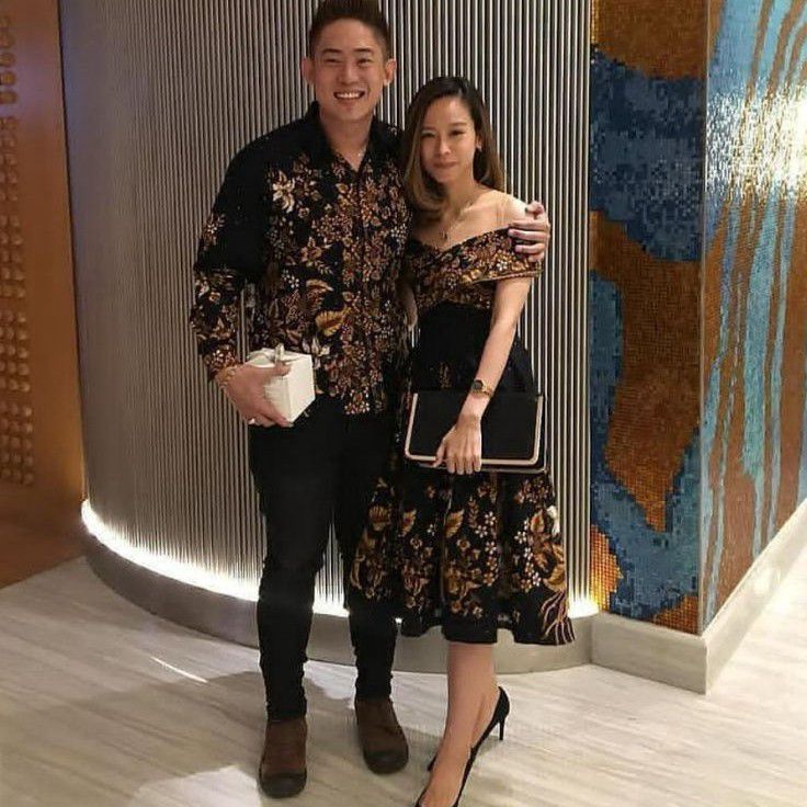 ✨TERBARU✨ gaun pesta couple -dress batik premium - couple batik terbaru - dress pesta mewah - dress 