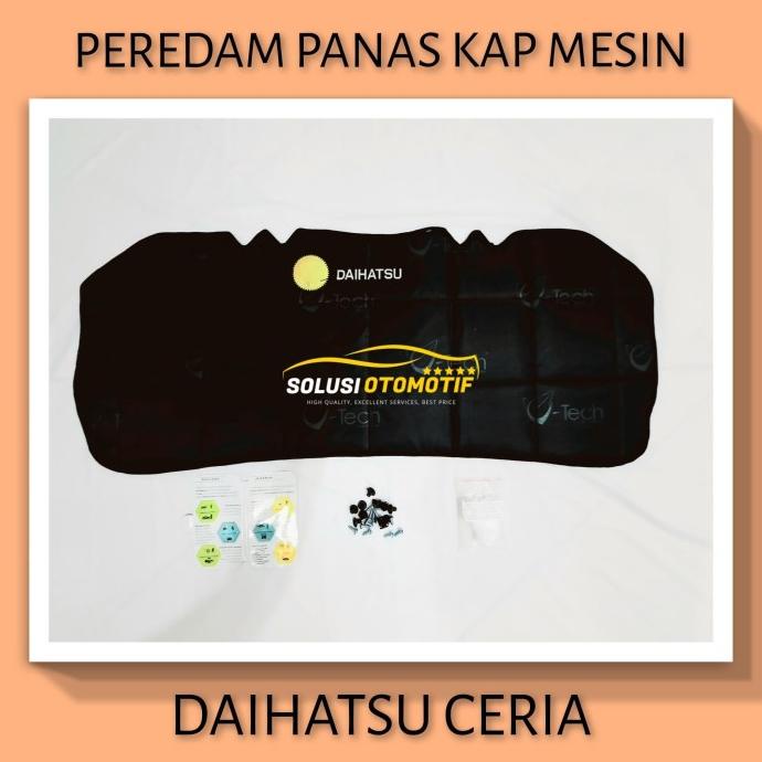 Daihatsu Ceria Peredam Panas Kap Mesin Aksesoris Mobil Vtech + Klip