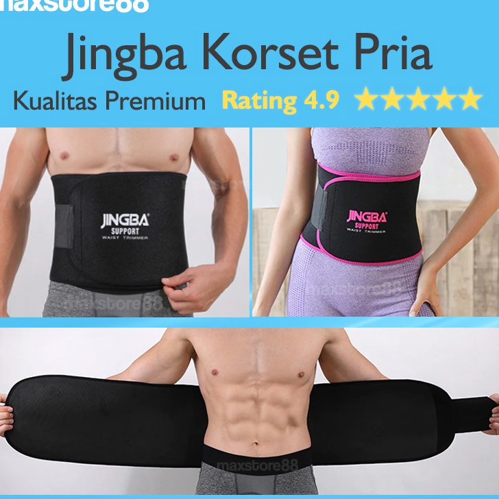 Terbaik JINGBA Korset perut pria wanita pembakar lemak pelangsing waist support Jumbo serbuuu 