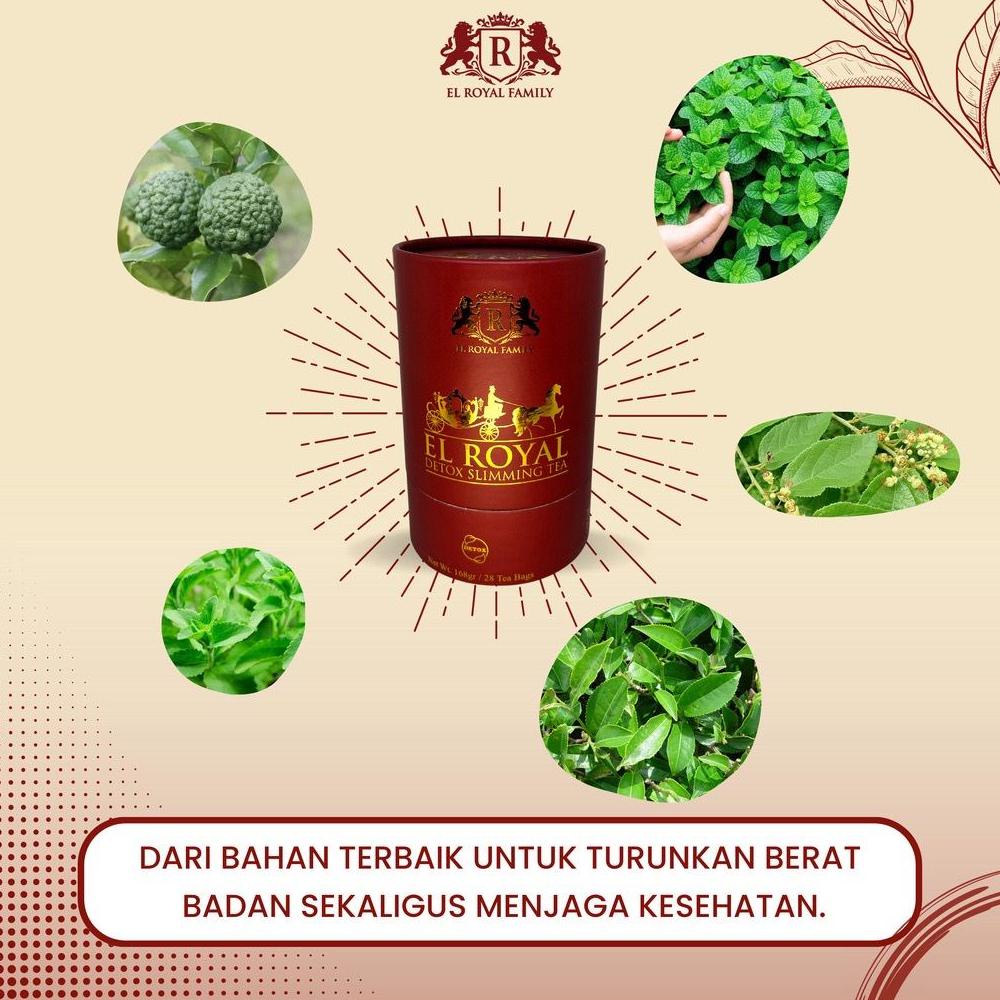 

Terbaru! El Royal Detox Slimming Tea - Teh Detox 1 Paket Original Sehat ,.