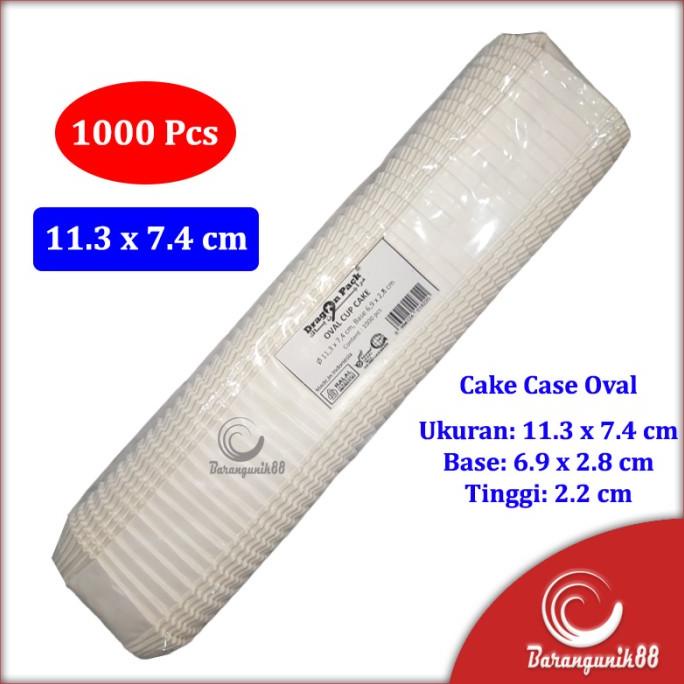 Laris Kertas Bolu Kukus Oval 113Mm 1000 Lembar Risole Alas Risol Cake Case