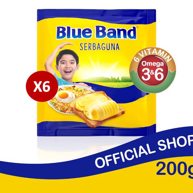 

༆ LXXX 10529 Blue Band Margarin Serbaguna 6 x 200 gr ORIGINAL% ♝