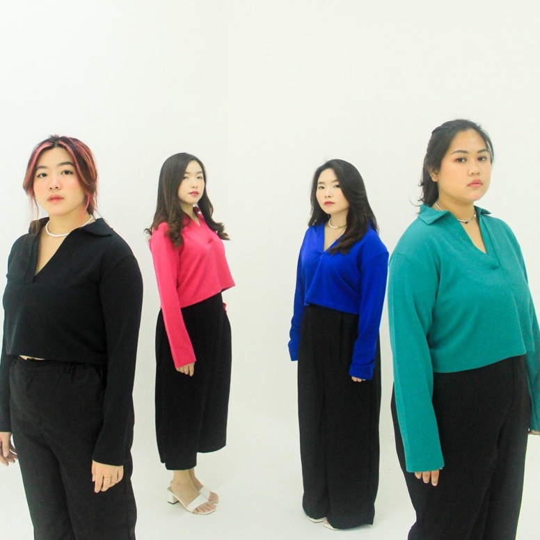 TERBARU. Vionna Top ( Atasan Jumbo / Top BigSize / Top Premium / Atasan Bigsize / Crop Top BigSize )