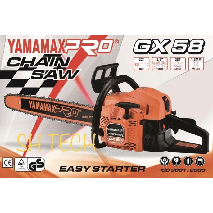 CHAINSAW YAMAMAX PRO 22 INCH BAR BAJA LASER GX 58 CHAIN SAW SENSO
