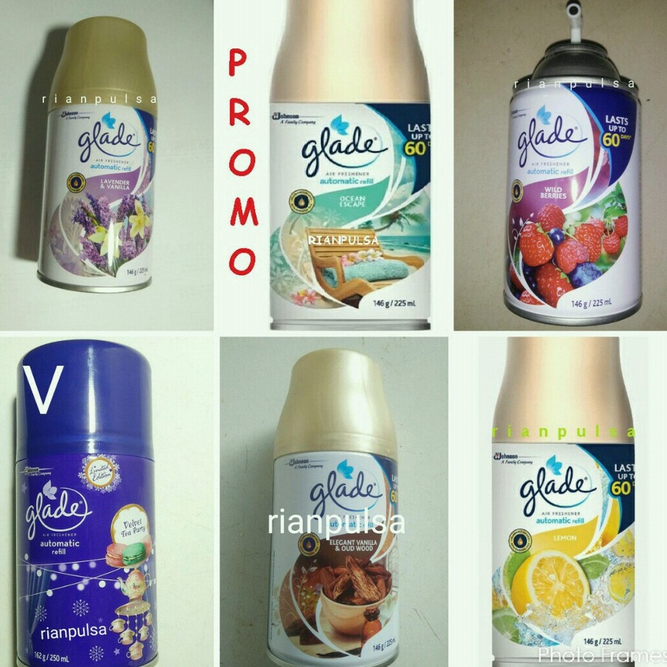 SALE. Refill Glade reffil isi ulang pengharum ruangan otomatis ocean lavender coffee Oudwood lemon K