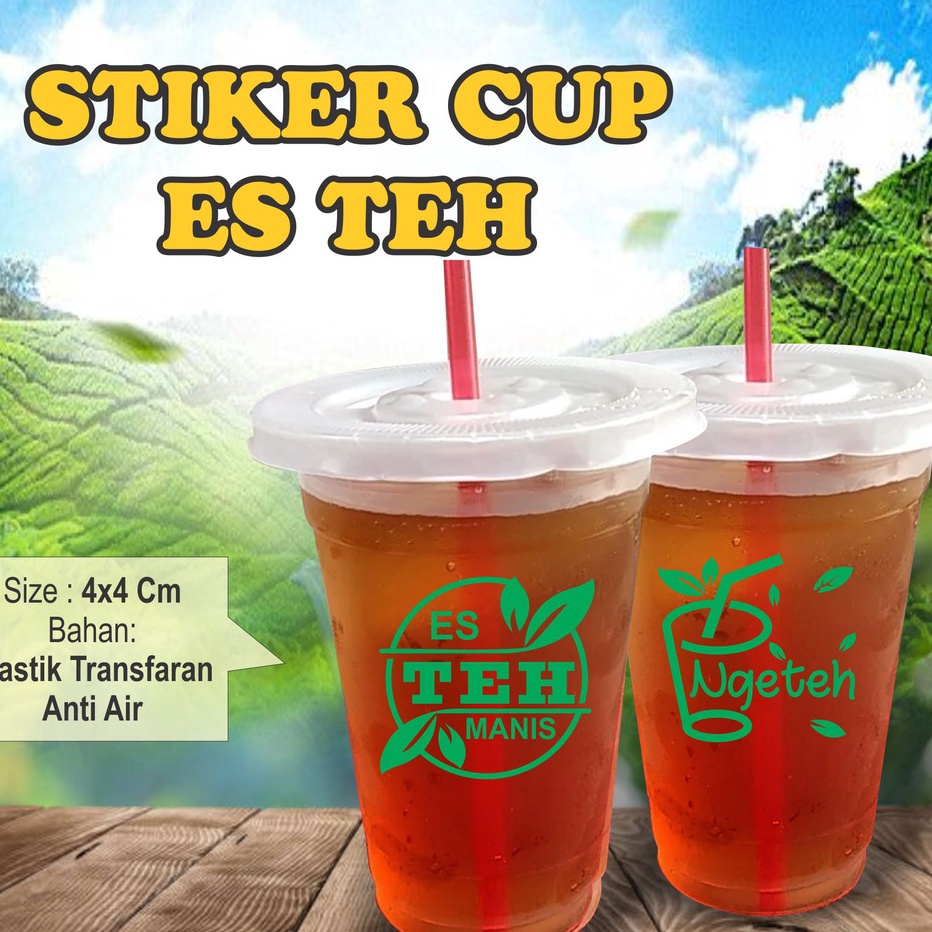 

QLQX1818 8.8 Stiker Cup Es Teh Isi 100