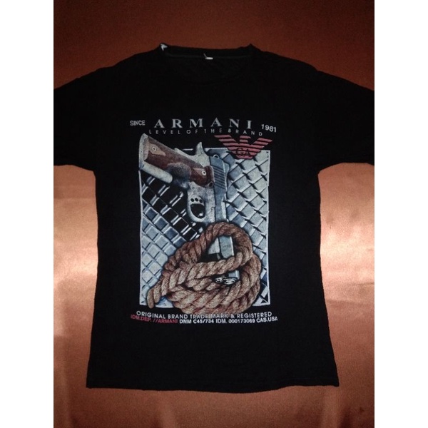 Kaos Import Used Kondisi Baik Armani Size Large L45 P68